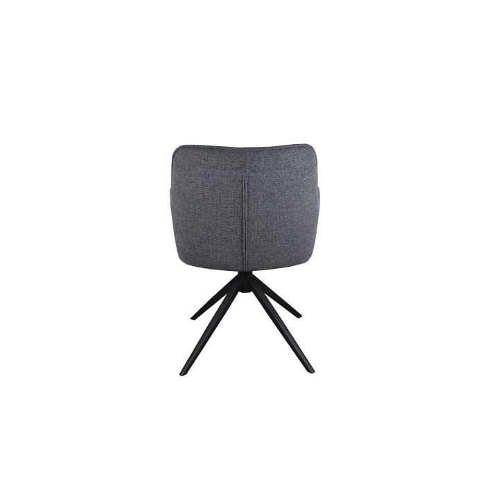 Chaise 'IRIS' Pivotant Tissu Gris foncé