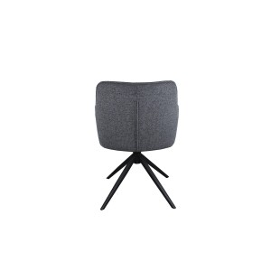 Chaise 'IRIS' Pivotant Tissu Gris foncé