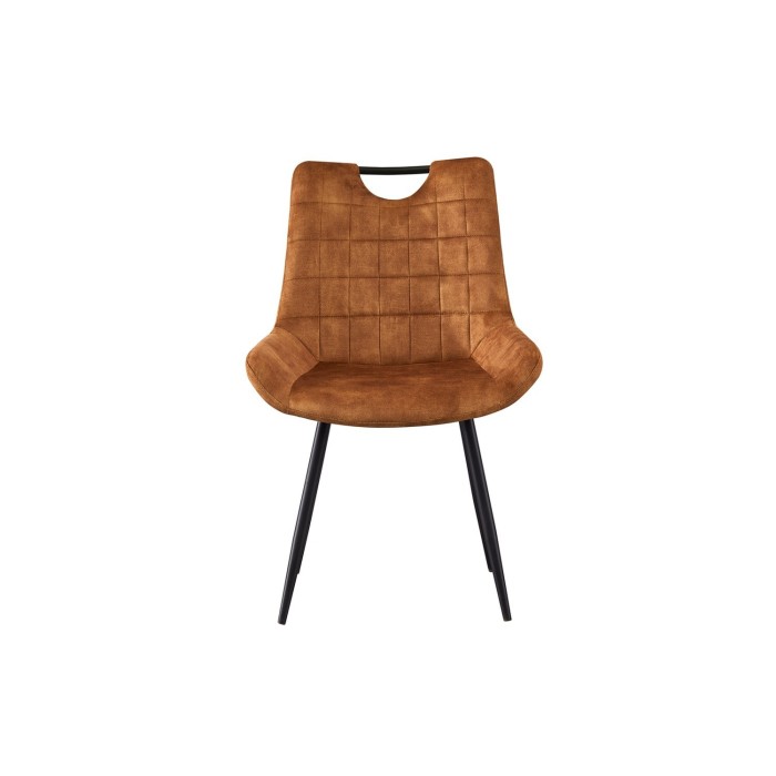 Chaise 'NINO' Velours Or, dimension H84 x L56 x P62.5, idéal pour votre cuisine ou salle à manger