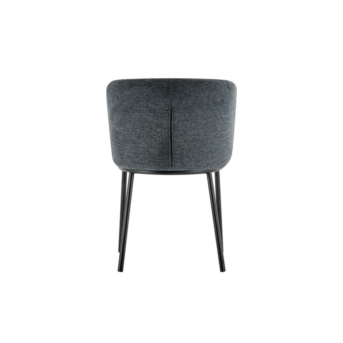 Chaise 'ARTHUS' Tissu Gris foncé, dimension H76 x L52 x P54, idéal pour votre cuisine ou salle à manger