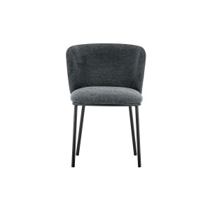 Chaise 'ARTHUS' Tissu Gris foncé, dimension H76 x L52 x P54, idéal pour votre cuisine ou salle à manger