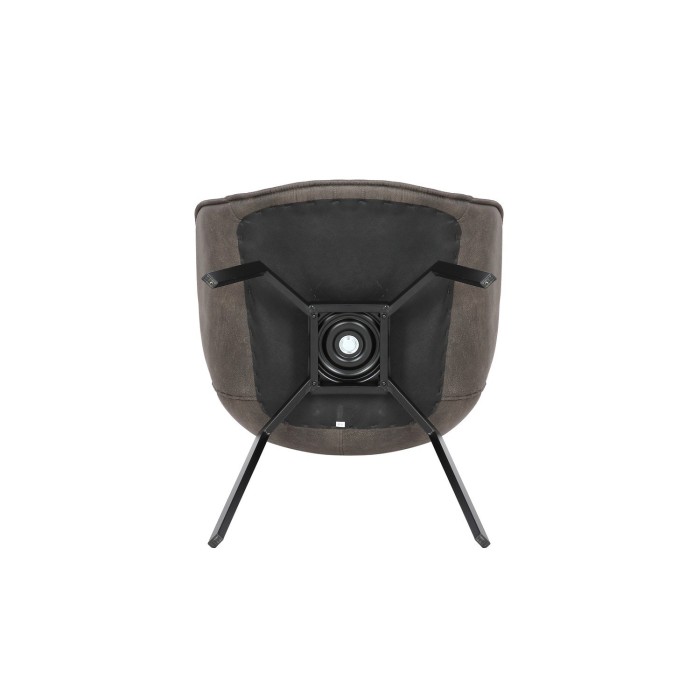 Chaise BOBO PU Micro fibre Gris, dimensions: H84 x L66.5 x P61 cm, idéal pour votre cuisine ou salle à manger