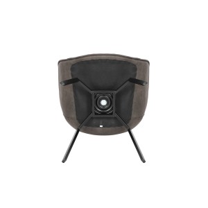 Chaise BOBO PU Micro fibre Gris, dimensions: H84 x L66.5 x P61 cm, idéal pour votre cuisine ou salle à manger