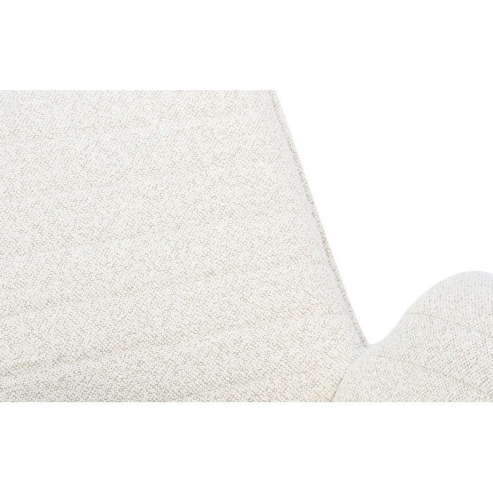 Chaise OMAR Bouclé Blanc, dimension H84 x L66 x D58, idéal pour votre cuisine ou salle à manger