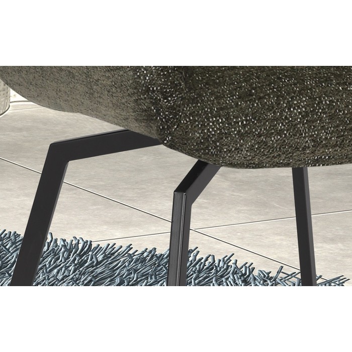 Chaise MADO Pivotant tissu Vert, dimension H84 x L63 x P63, idéal pour votre cuisine ou salle à manger