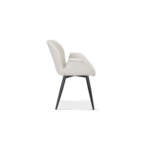 Chaise MAXIMA Tissu Beige, dimension H85 x L64 x P60, idéal pour votre cuisine ou salle à manger