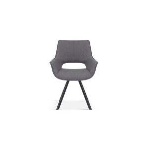 Chaise TIMOTE Tissu Gris, dimension H86.5 x L61 x P64, idéal pour votre cuisine ou salle à manger