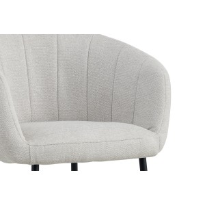 Chaise SEVILLE Tissu beige, dimension H79 x L57 x P62, idéal pour votre cuisine ou salle à manger