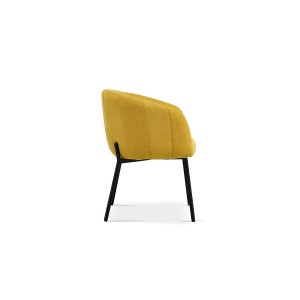 Chaise SEVILLE Tissu Jaune, dimension H79 x L57 x P62, idéal pour votre cuisine ou salle à manger