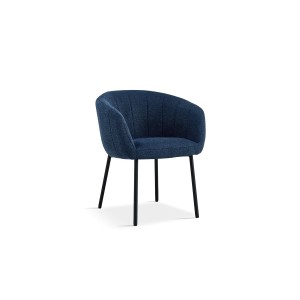 Chaise SEVILLE Tissu Bleu, dimension H79 x L57 x P62, idéal pour votre cuisine ou salle à manger