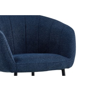 Chaise SEVILLE Tissu Bleu, dimension H79 x L57 x P62, idéal pour votre cuisine ou salle à manger