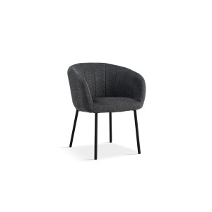 Chaise SEVILLE Tissu Gris foncé, dimension H79 x L57 x P62, idéal pour votre cuisine ou salle à manger