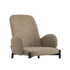 Chaise BALBOA Tissu Bouclé Sable, dimension H88 x L60 x P57, idéal pour votre cuisine ou salle à manger