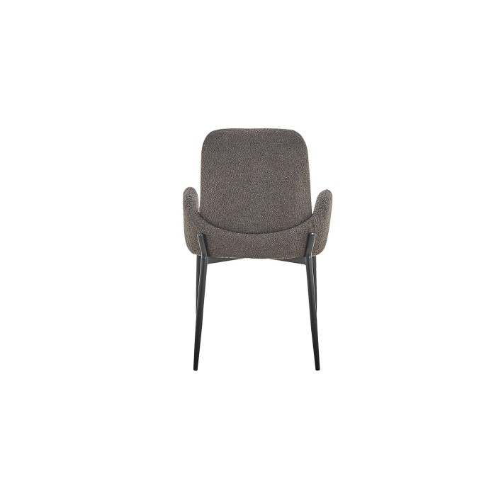 Chaise BALBOA Tissu Bouclé Gris, dimension H88 x L60 x P57, idéal pour votre cuisine ou salle à manger
