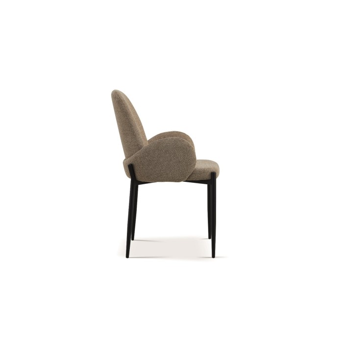 Chaise BALBOA Tissu Sable, dimension H88 x L60 x P57, idéal pour votre cuisine ou salle à manger