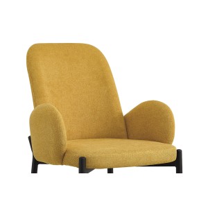 Chaise BALBOA Tissu Jaune, dimension H88 x L60 x P57, idéal pour votre cuisine ou salle à manger