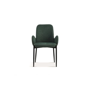 Chaise BALBOA Tissu Vert, dimension H88 x L60 x P57, idéal pour votre cuisine ou salle à manger