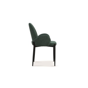 Chaise BALBOA Tissu Vert, dimension H88 x L60 x P57, idéal pour votre cuisine ou salle à manger