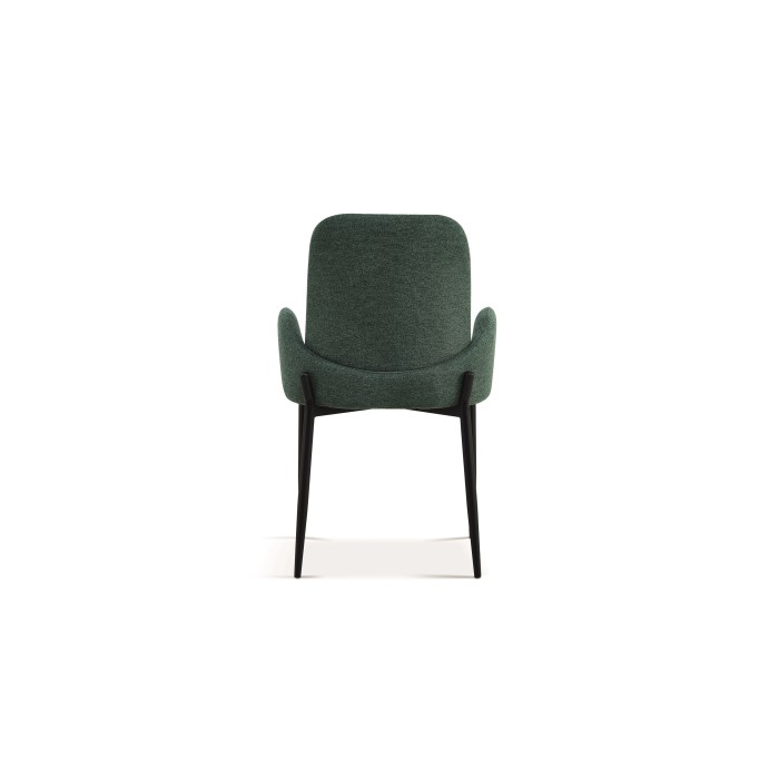 Chaise BALBOA Tissu Vert, dimension H88 x L60 x P57, idéal pour votre cuisine ou salle à manger