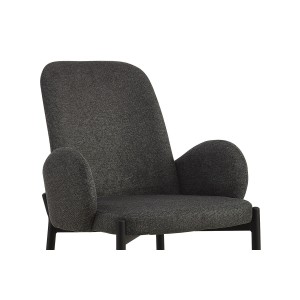 Chaise BALBOA Tissu Gris foncé, dimension H88 x L60 x P57, idéal pour votre cuisine ou salle à manger