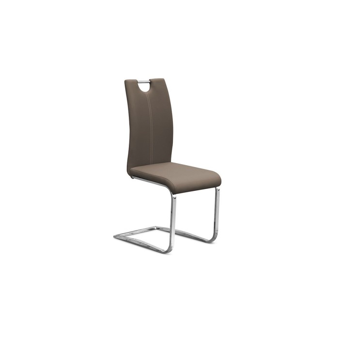 Chaise SOFI PU Cappuccino, dimension H99 x L43 x P57 cm, idéal pour votre cuisine ou salle à manger