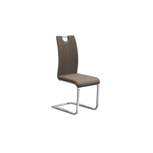 Chaise SOFI PU Cappuccino, dimension H99 x L43 x P57 cm, idéal pour votre cuisine ou salle à manger