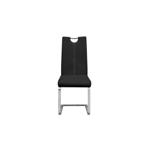 Chaise SOFI PU Noir, dimension H99 x L43 x P57 cm, idéal pour votre cuisine ou salle à manger