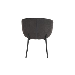 Chaise SEVILLE Tissu bouclé Gris, dimension H79 x L57 x P62, idéal pour votre cuisine ou salle à manger