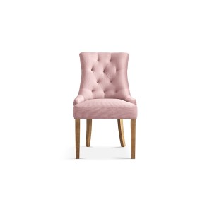 Chaise ROYA Tissu rose, dimension H93 x L56 x P60, idéal pour votre cuisine ou salle à manger