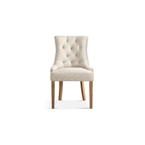 Chaise ROYA Tissu Sable, dimension H93 x L56 x P60, idéal pour votre cuisine ou salle à manger