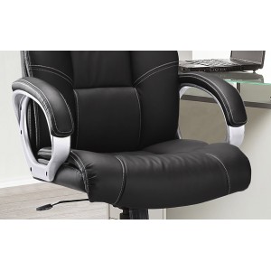 Chaise de bureau LIDA PU Noir, un choix confortable et élégant pour votre bureau