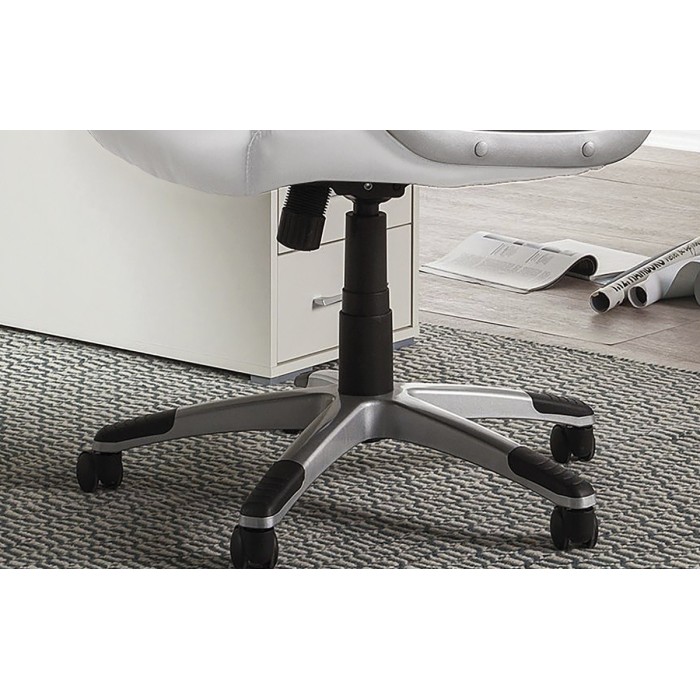 Chaise de bureau JOHN PU Blanc, un choix confortable et élégant pour votre bureau