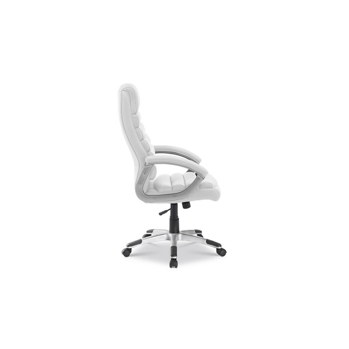 Chaise de bureau JOHN PU Blanc, un choix confortable et élégant pour votre bureau