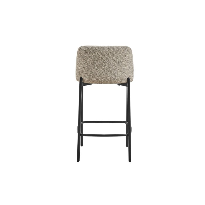 Chaise de comptoir ELISE couleur sable, dimensions H91 x L44 x P42, idéal pour un comptoir moderne