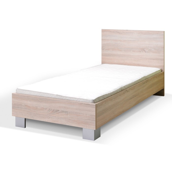 Lit enfant 90x190 collection DUNDEE. coloris chêne.