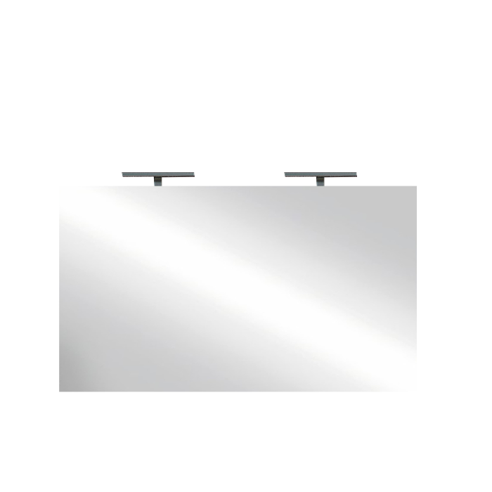 Miroir design avec 2 leds, 120x75 cm, collection KUBRICK