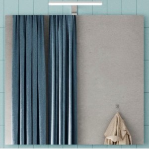 Miroir design avec led, 80x75 cm, collection KUBRICK