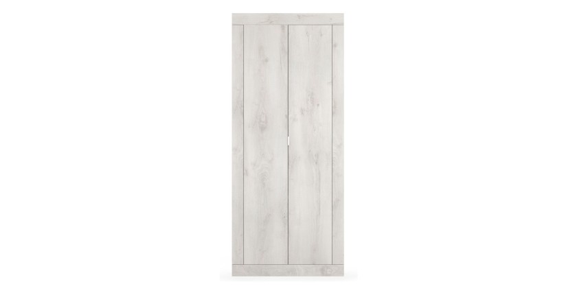 Armoire d'entrée, collection CISA, coloris chêne blanc