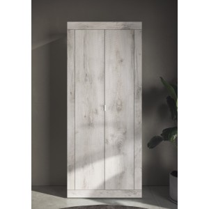 Armoire d'entrée, collection CISA, coloris chêne blanc