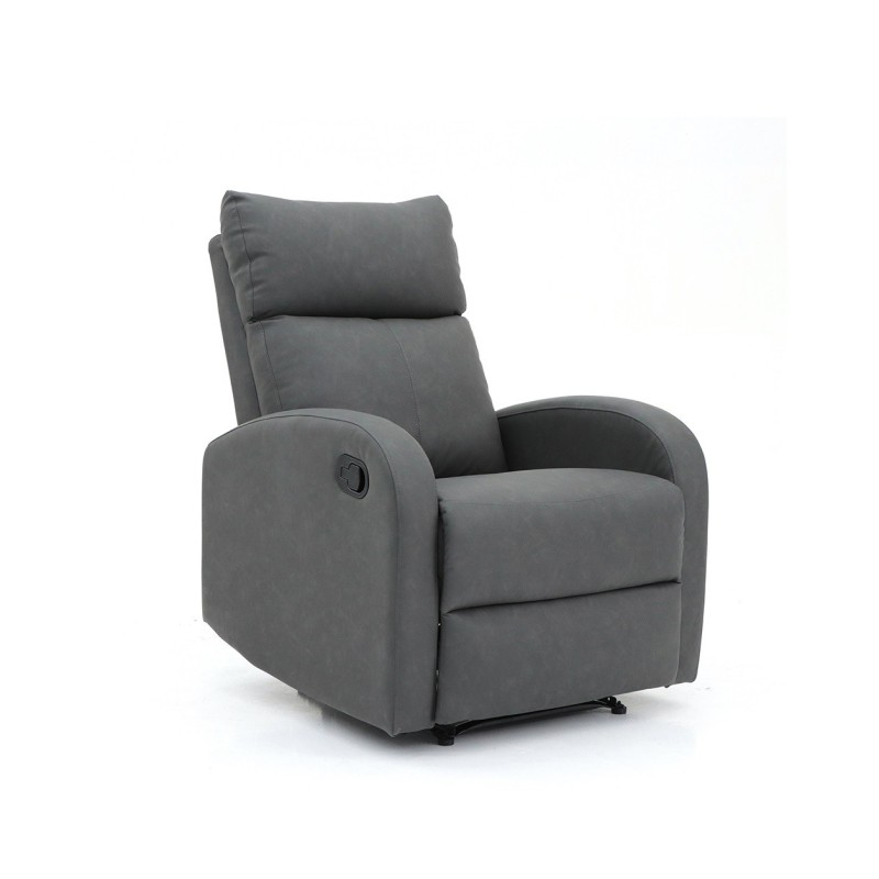 Fauteuil relax ERA relevable manuellement matière PU couleur noir, un fauteuil d'exception