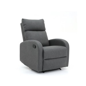 Fauteuil relax ERA relevable manuellement matière PU couleur noir, un fauteuil d'exception