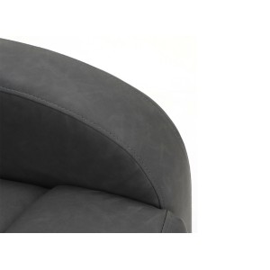 Fauteuil relax ERA relevable manuellement matière PU couleur noir, un fauteuil d'exception
