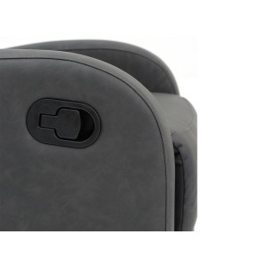 Fauteuil relax ERA relevable manuellement matière PU couleur noir, un fauteuil d'exception