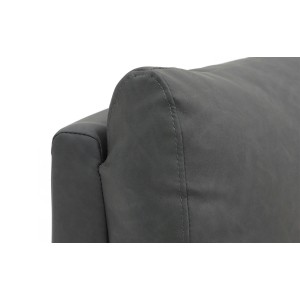 Fauteuil relax ERA relevable manuellement matière PU couleur noir, un fauteuil d'exception