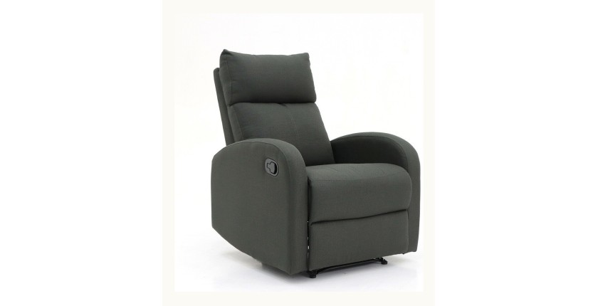 Fauteuil relax ERA relevable manuellement matière PU couleur gris, un fauteuil d'exception