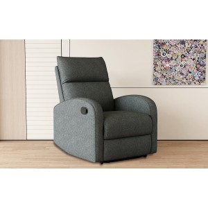 Fauteuil relax ERA relevable manuellement matière PU couleur gris, un fauteuil d'exception