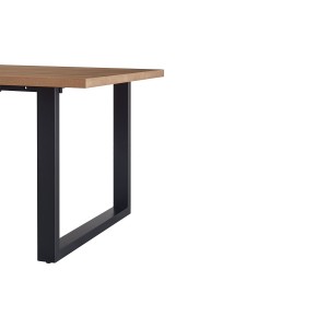 Table à manger EDWAR longueur 180cm en décor chêne vieilli, idéal pour une salle à manger conviviale