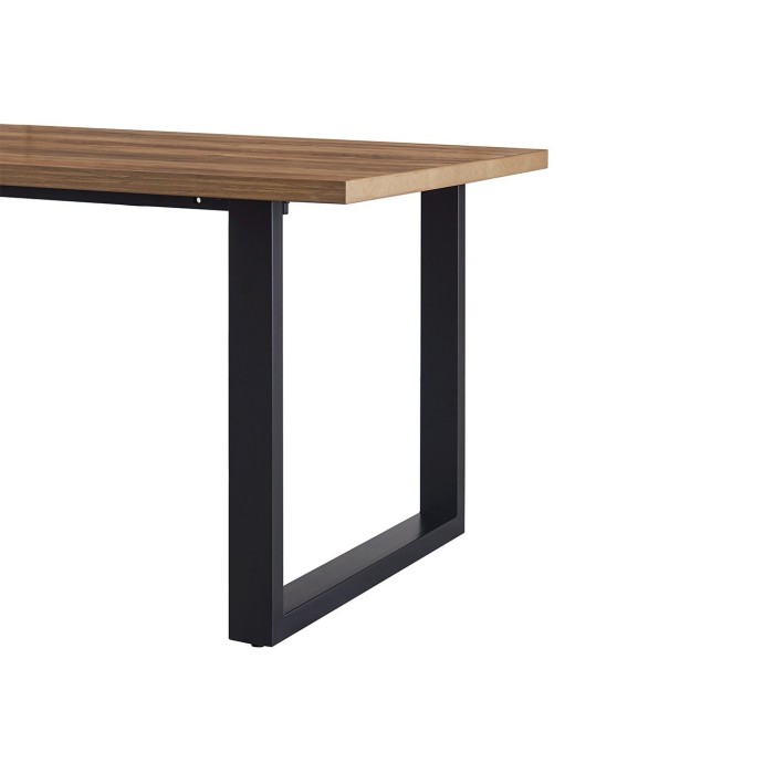 Table à manger EDWAR longueur 200cm en décor bois exotique mango, idéal pour une salle à manger conviviale