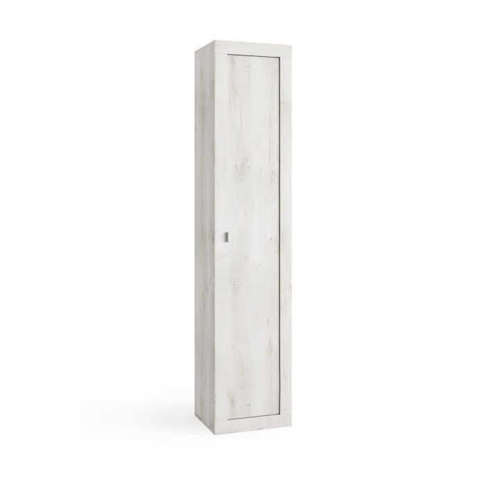 Armoire de salle de bains, 1 porte, 5 étagères, collection CISA. Coloris chêne gris