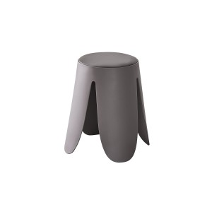 Tabouret OSTIN coloris gris, grâce a son design atypique il s'adapte a tous types de salon